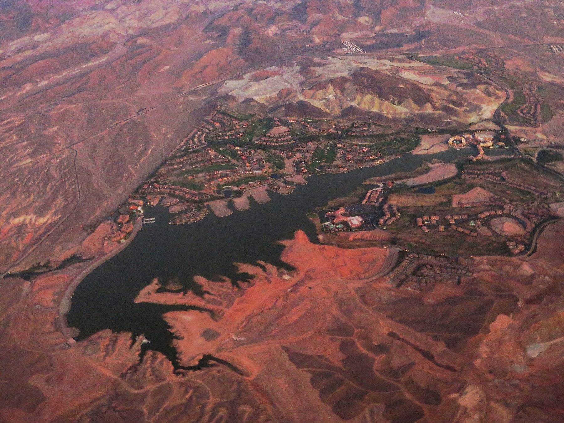 Aerial view of Lake Las Vegas